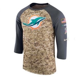 Nike Miami Dolphins ‘Salute To Service’ Sideline Legend Performance T-Shirt